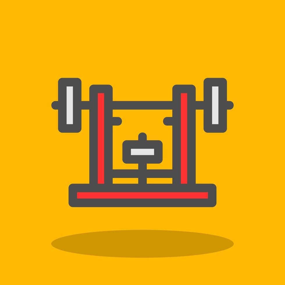Bench Press Vector Icon Design