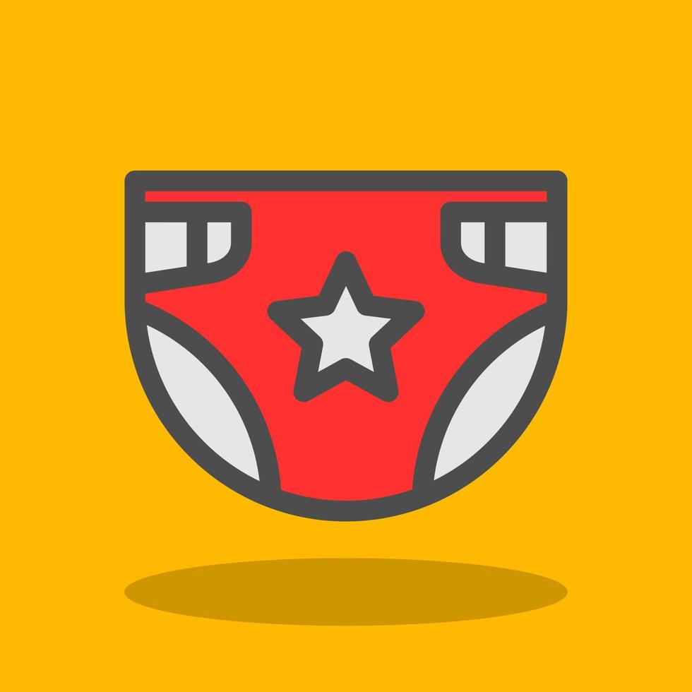 Diaper Vector Icon Design