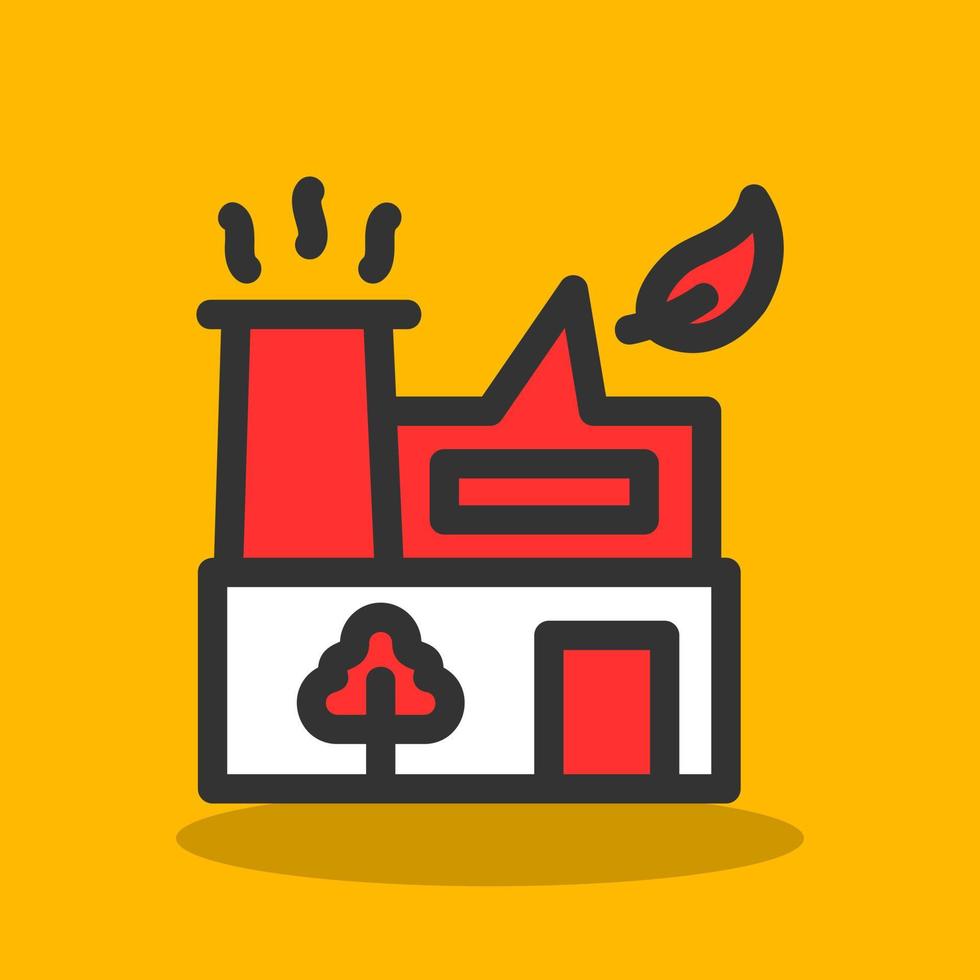 Green Factory Vector Icon Design