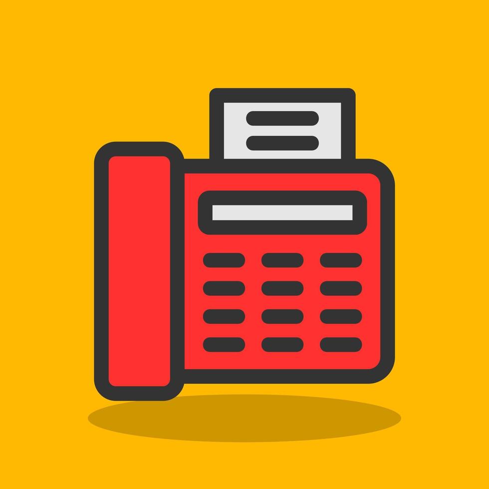 Fax Vector Icon Design