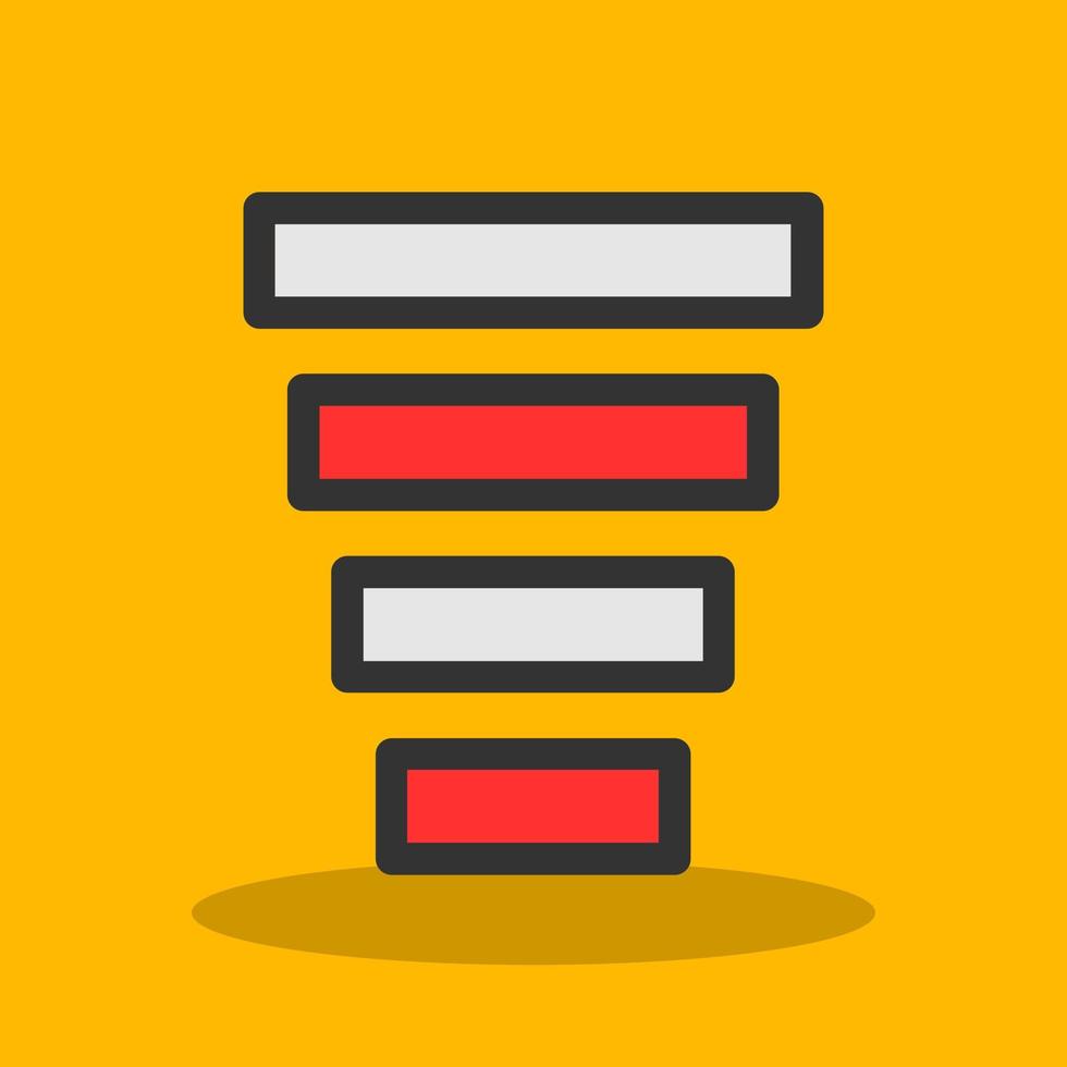 Funnel Chart Vector Icon Design