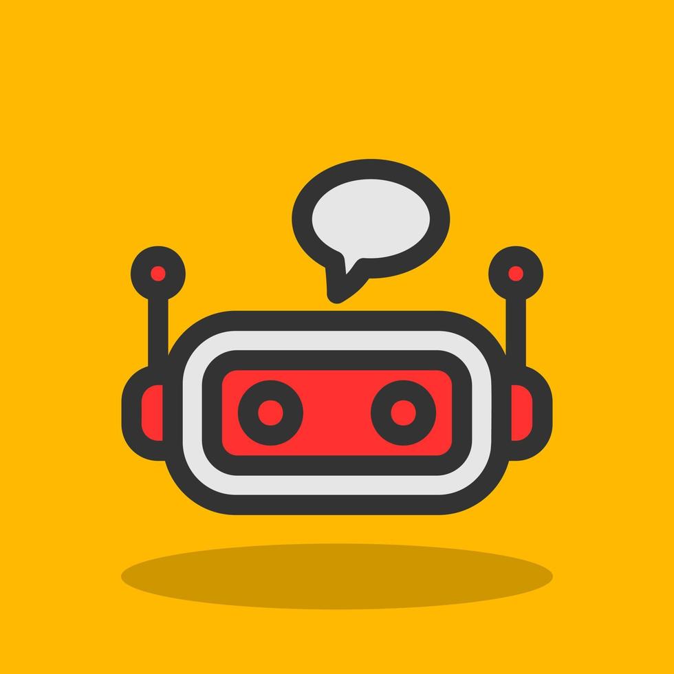 Chatbot Vector Icon Design