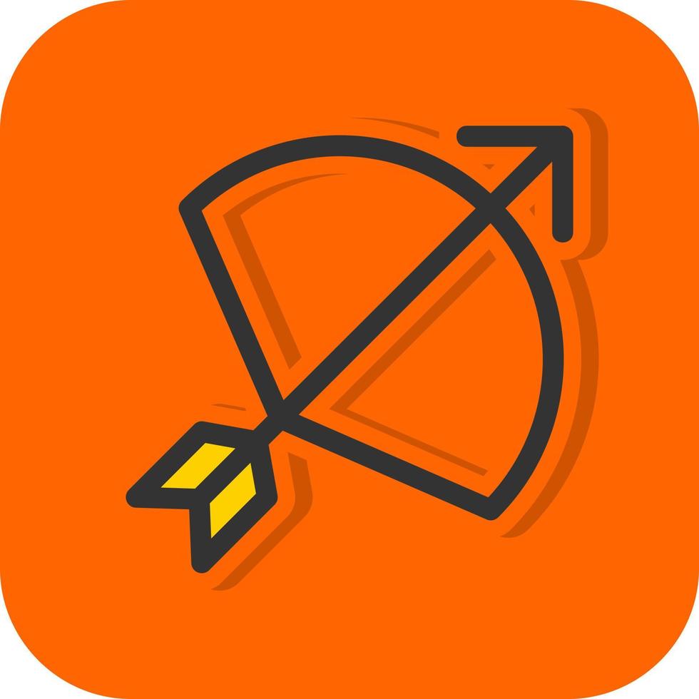 Bow Arrow Vector Icon Design