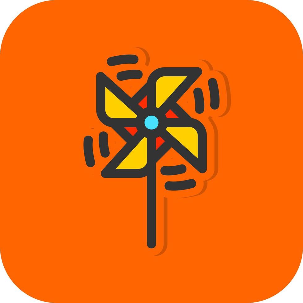 Pinwheel Vector Icon Design