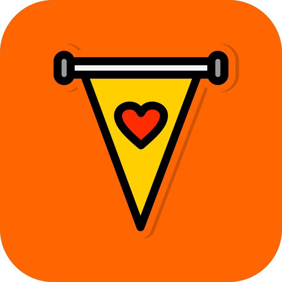 Pennant Vector Icon Design