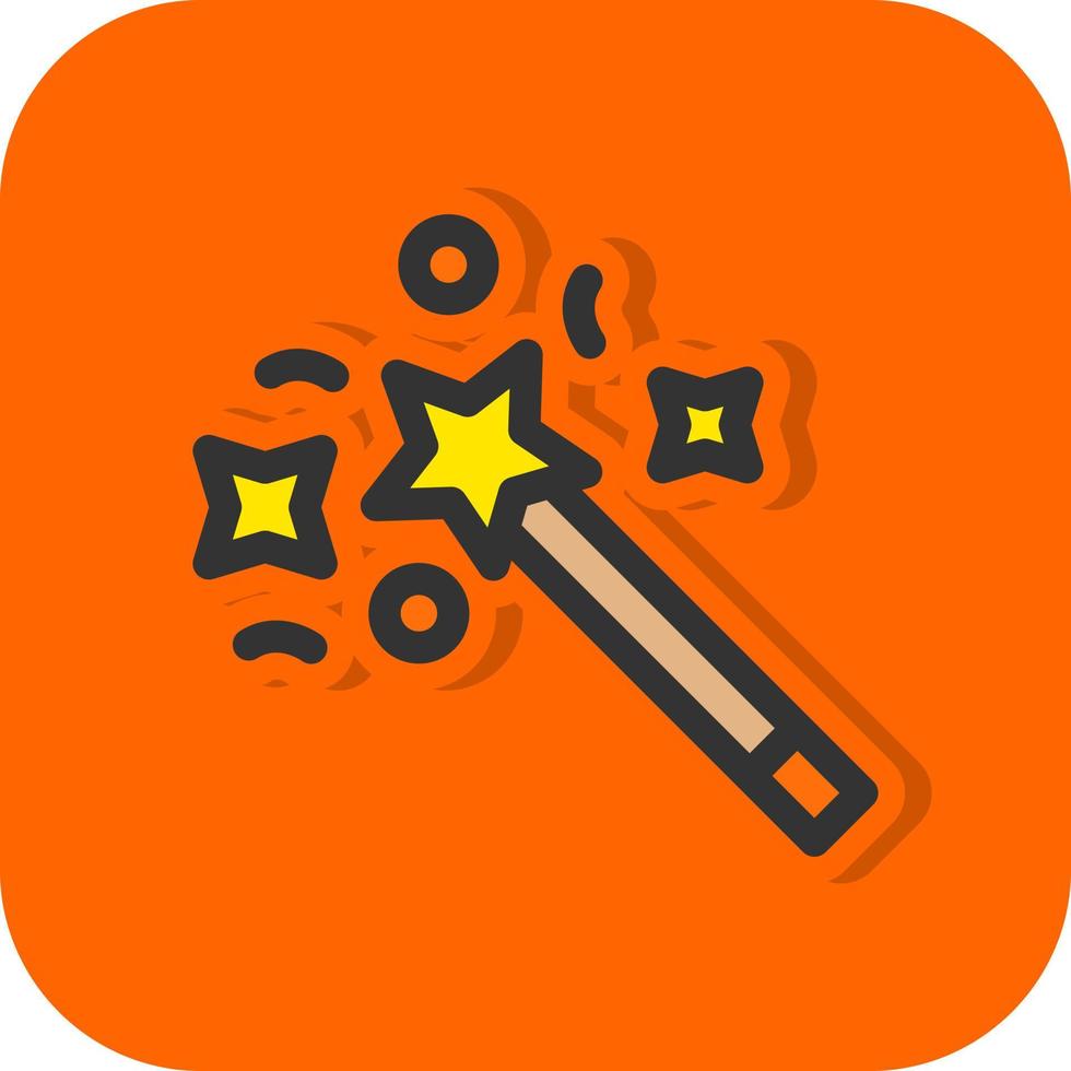 Magic Wand Vector Icon Design