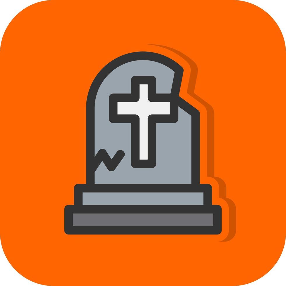 Tombstone Vector Icon Design