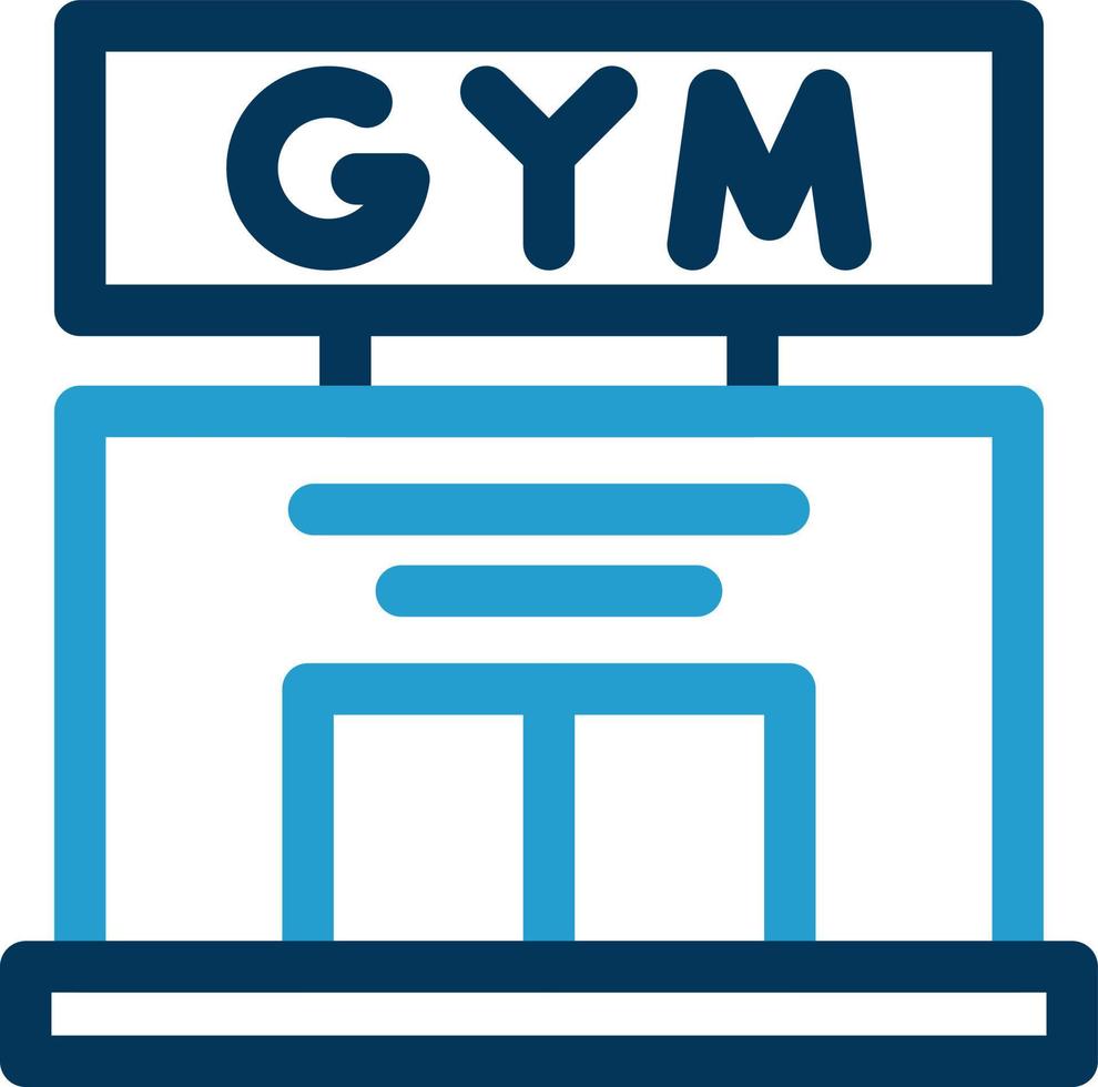 diseño de icono de vector de gimnasio