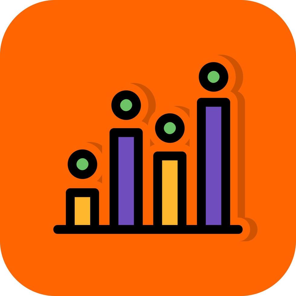 Statistical Analysis Vector Icon Design