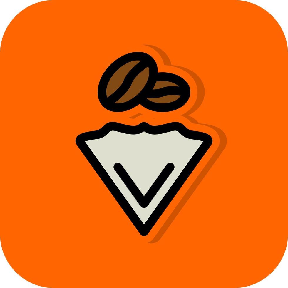 Coffee Filter Vector Icon Design