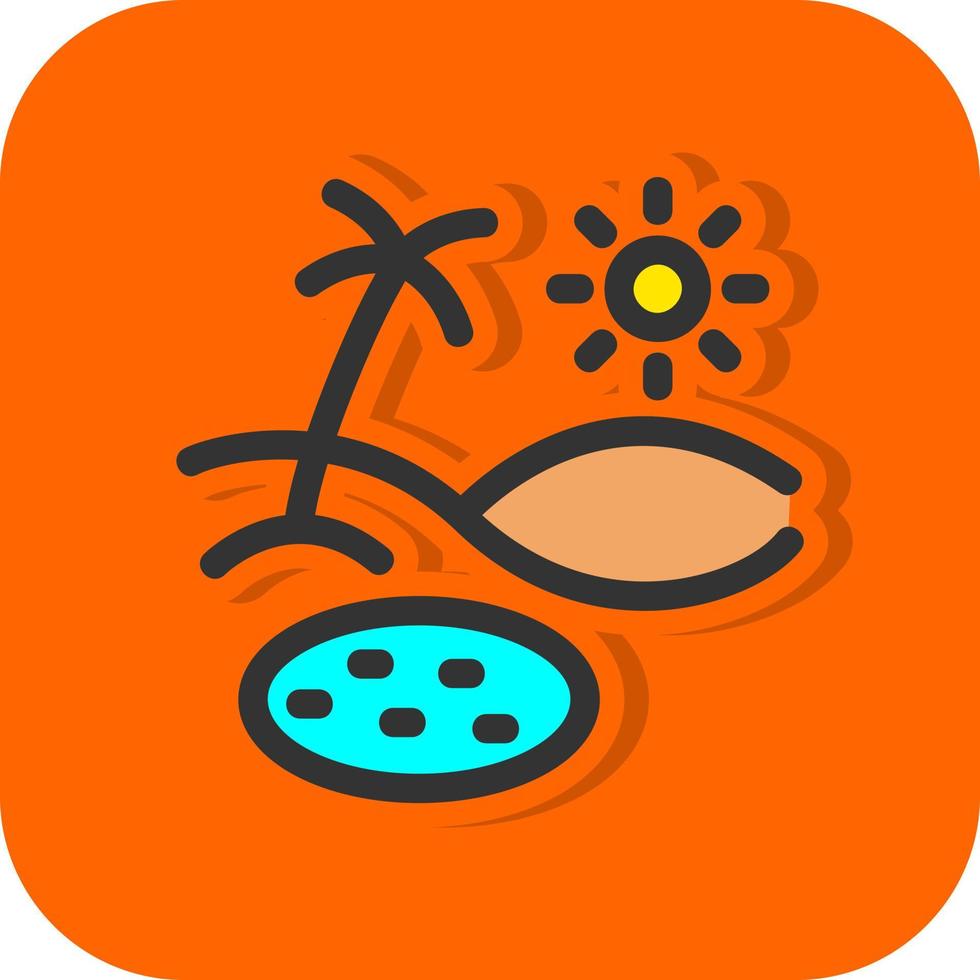 Oasis Vector Icon Design