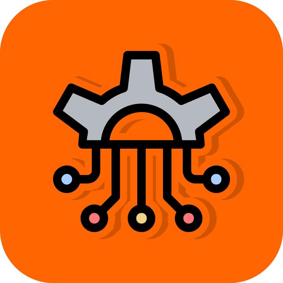 Neural Engineering Vector Icon Design