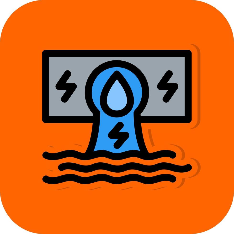 Hydroelectricity Vector Icon Design