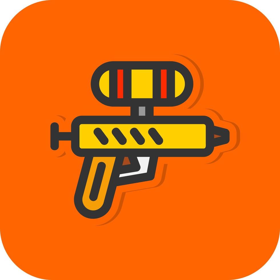Water Gun Vector Icon Design