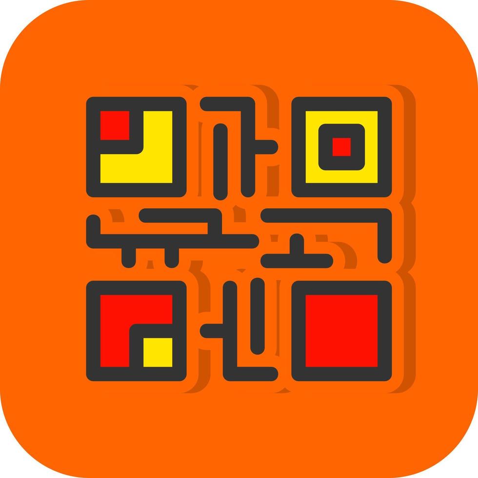 diseño de icono de vector de código qr