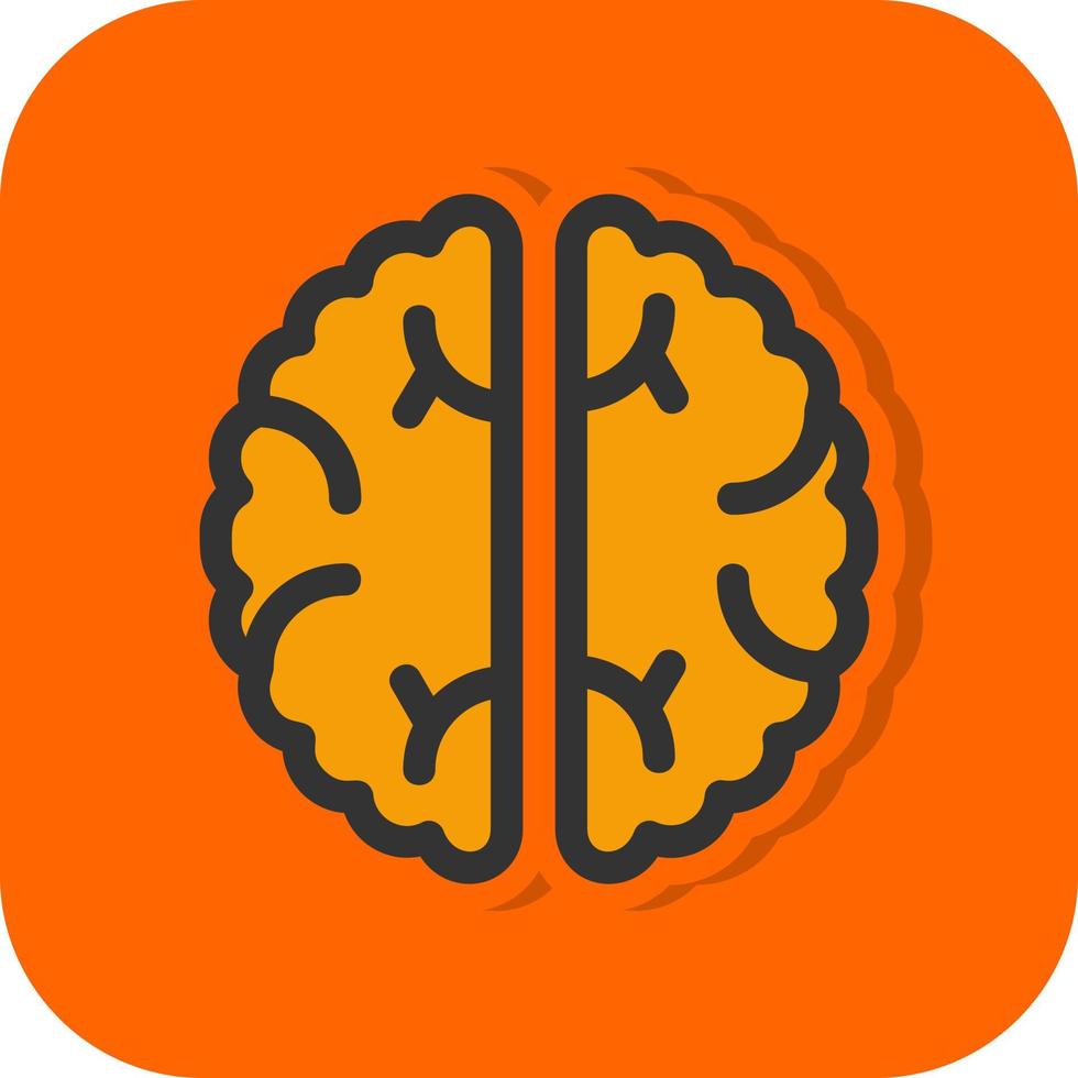 diseño de icono de vector de cerebro