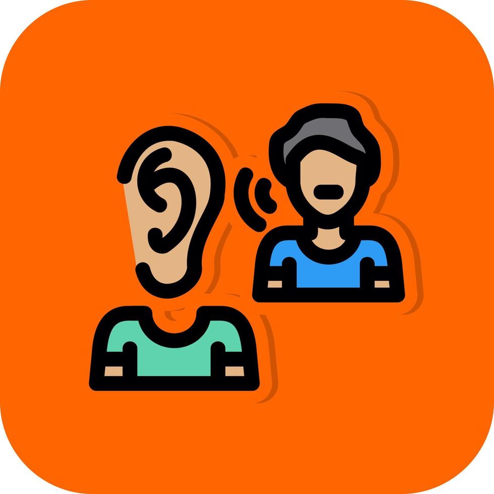 Listening Vector Icon Design