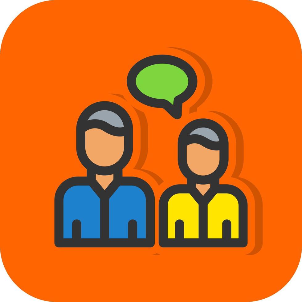 Talk Vector Icon Design