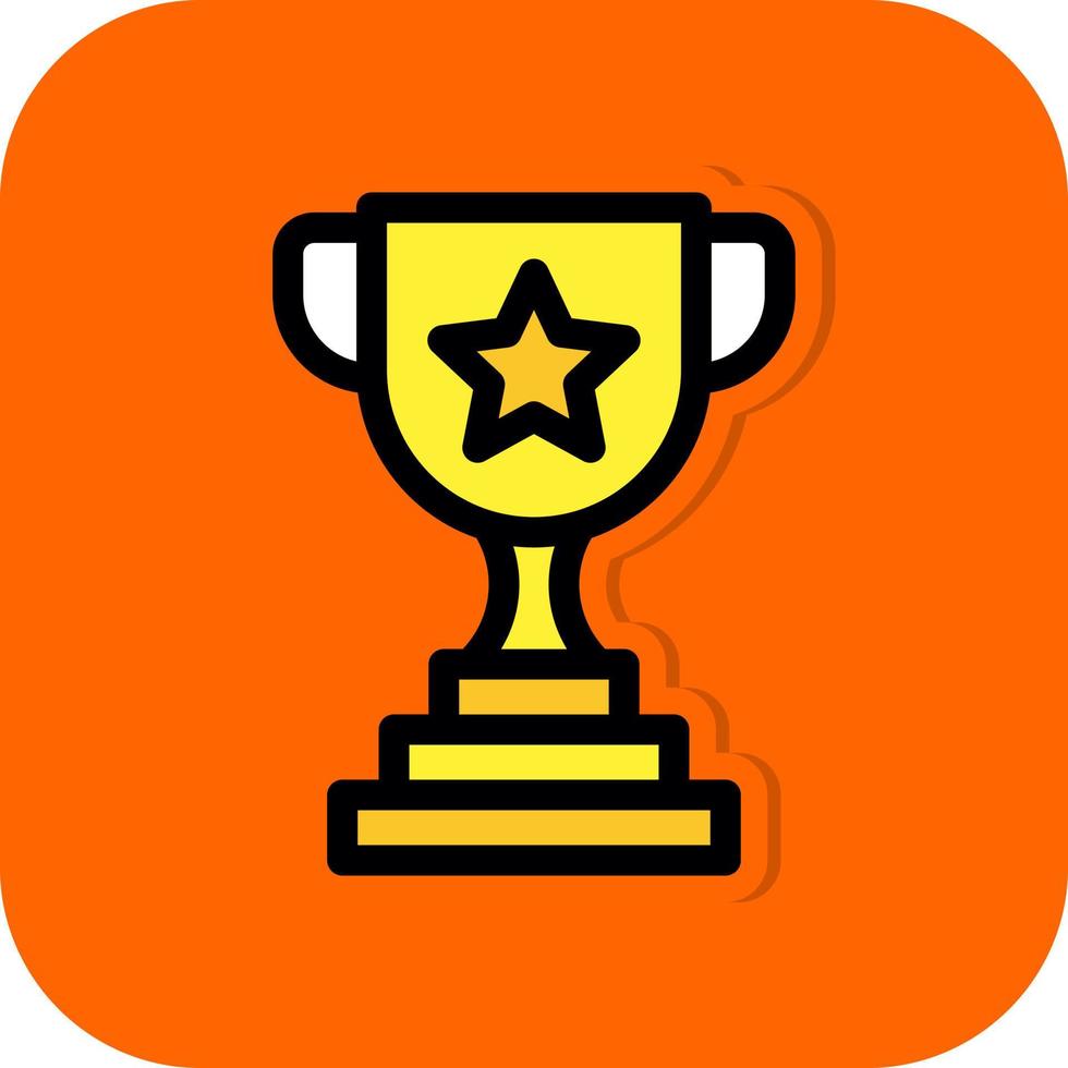 Trophy Vector Icon Design