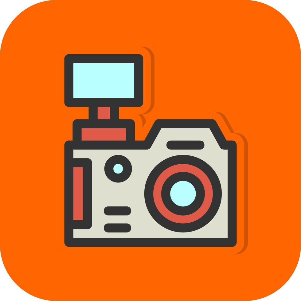 diseño de icono de vector de cámara dslr