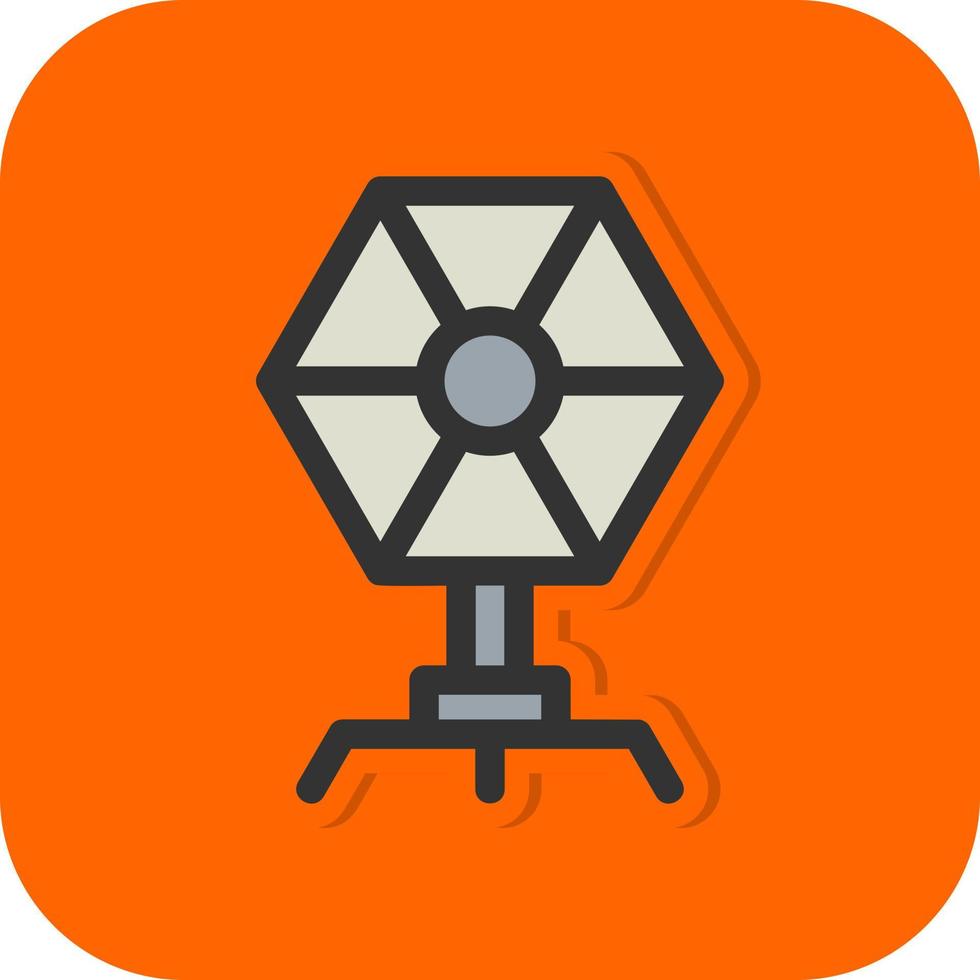 Camera Reflector Vector Icon Design