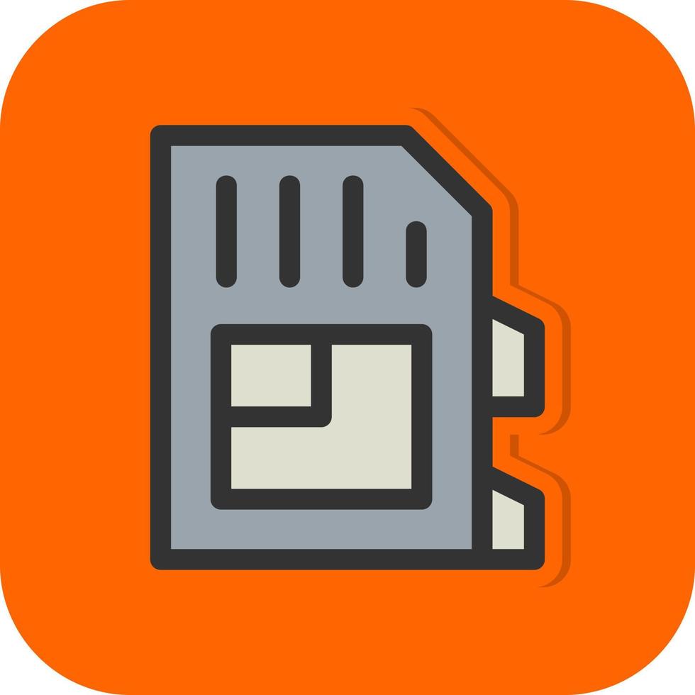 SD Card Vector Icon Design