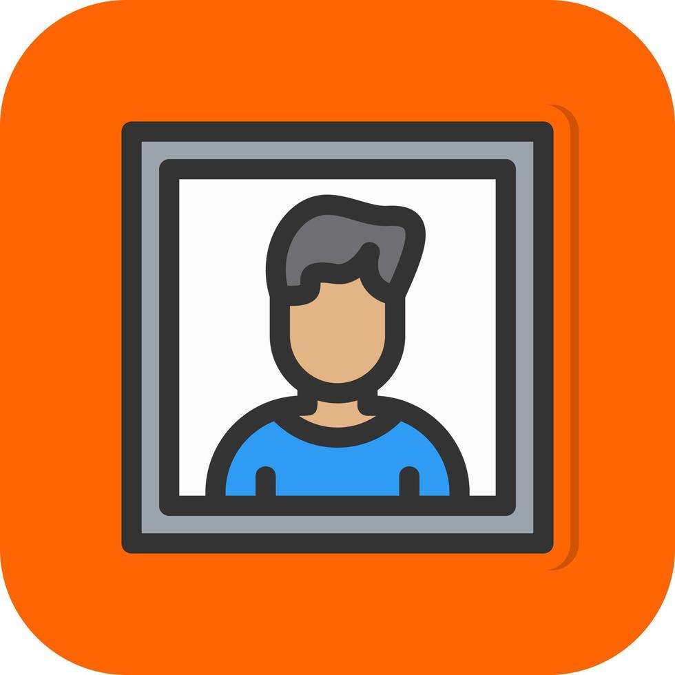 Passport Photo Vector Icon Design