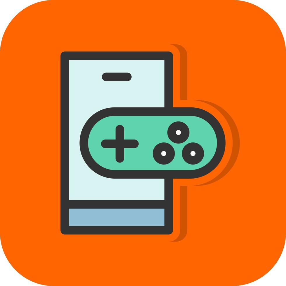 Mobile Gaming Vector Icon Design