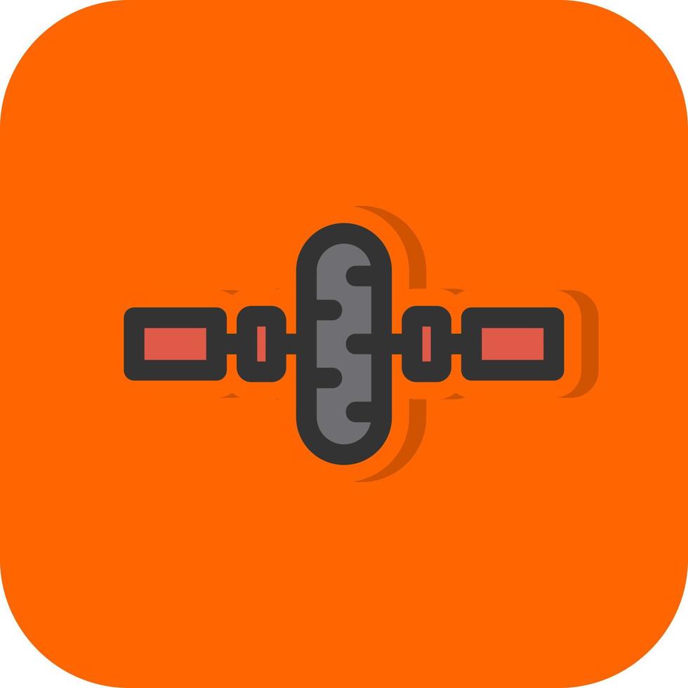 Gym Wheel Vector Icon Design