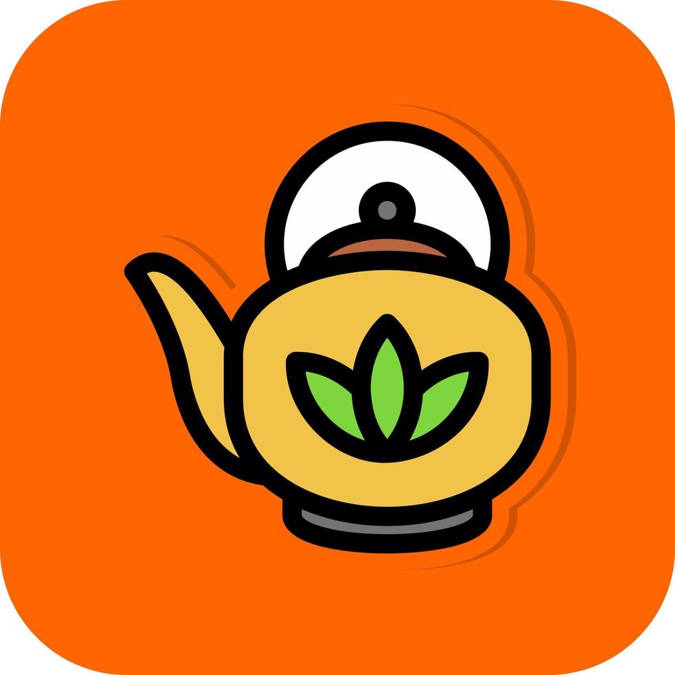 Teapot Vector Icon Design