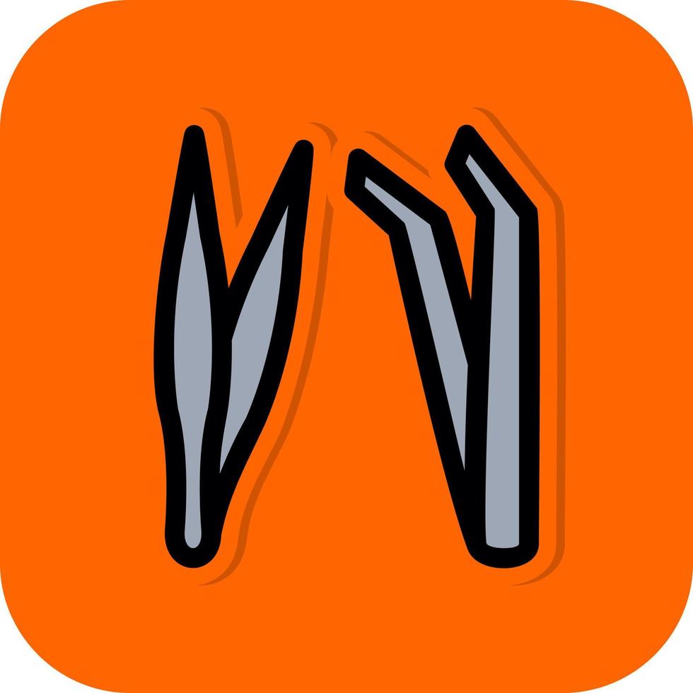 Tweezers Vector Icon Design