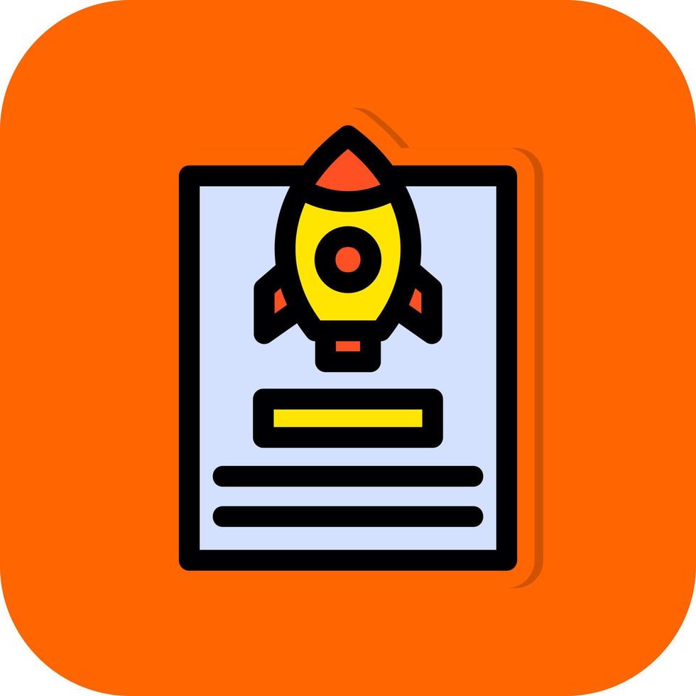 Project Launch Vector Icon Design