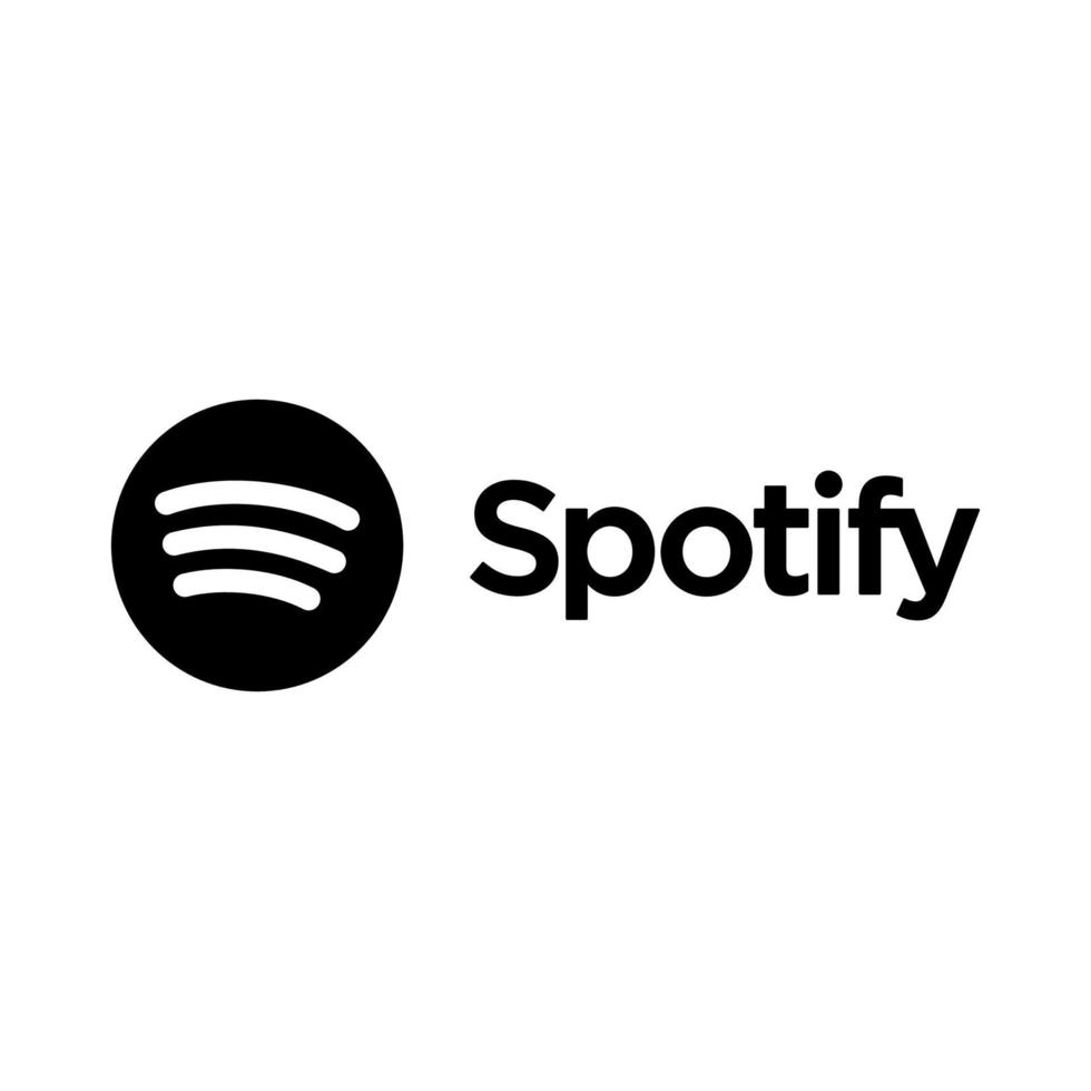 Spotify negro logo vector gratis descargar 20109219 Vector en Vecteezy