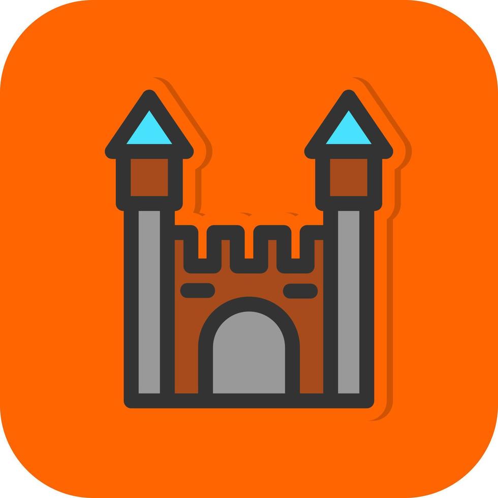 Bouncy Castle Vector Icon Design