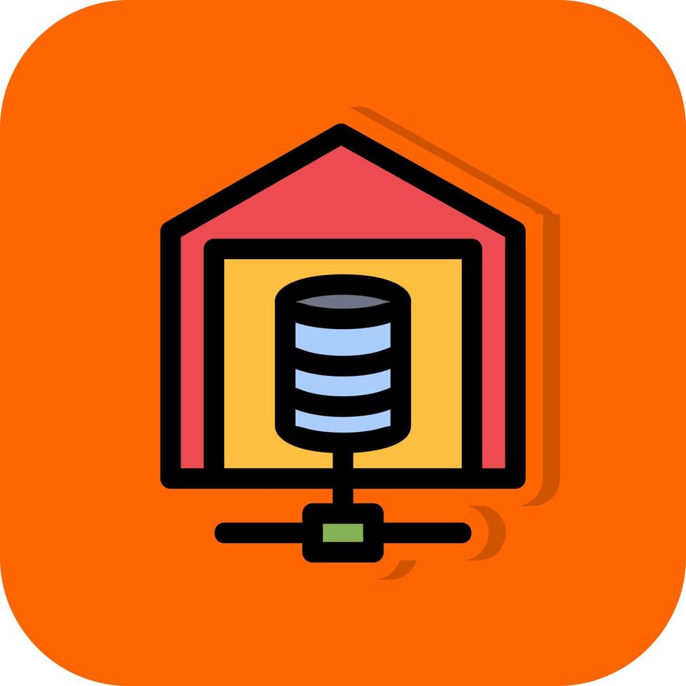 Data Warehouse Vector Icon Design