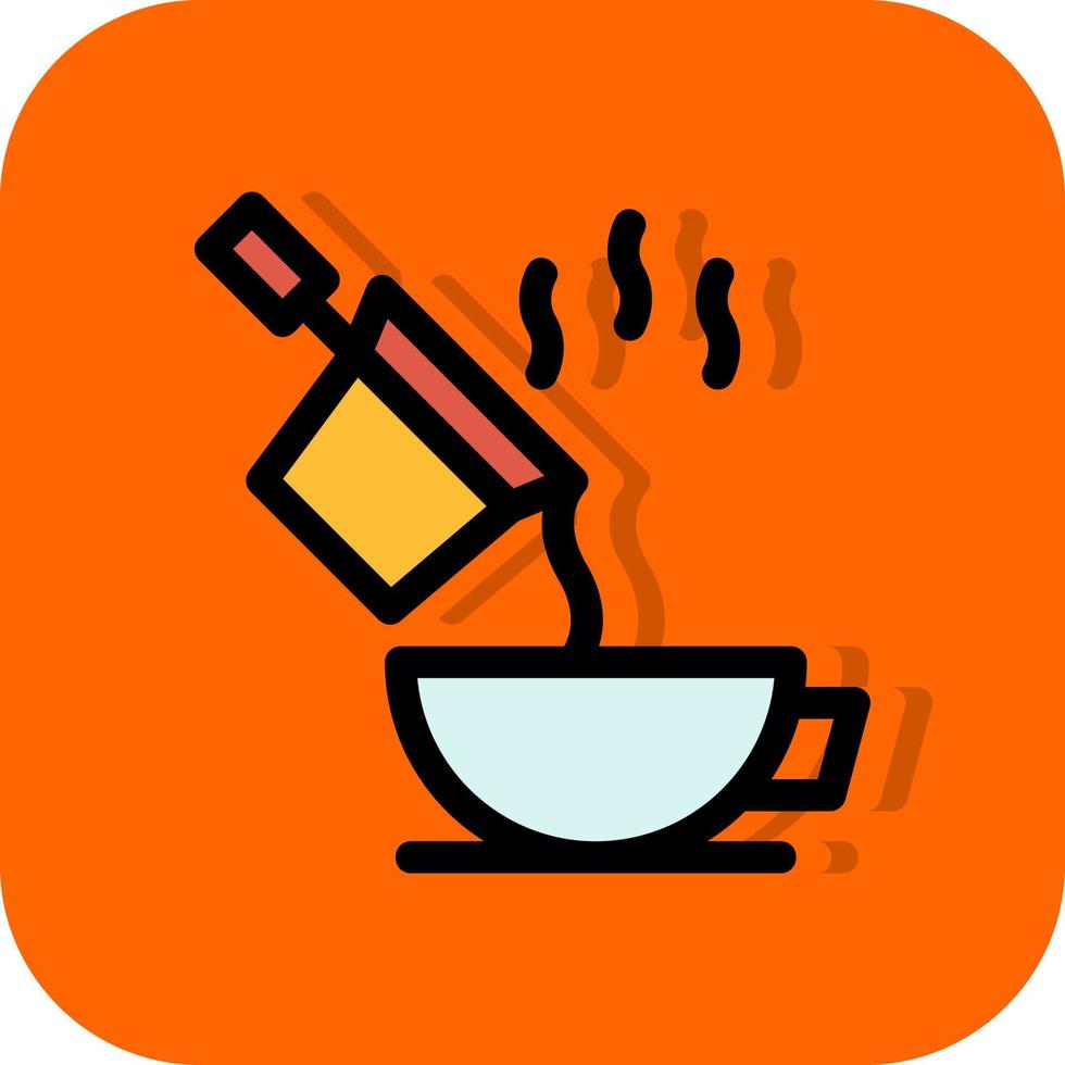 vierta el diseño del icono del vector de café