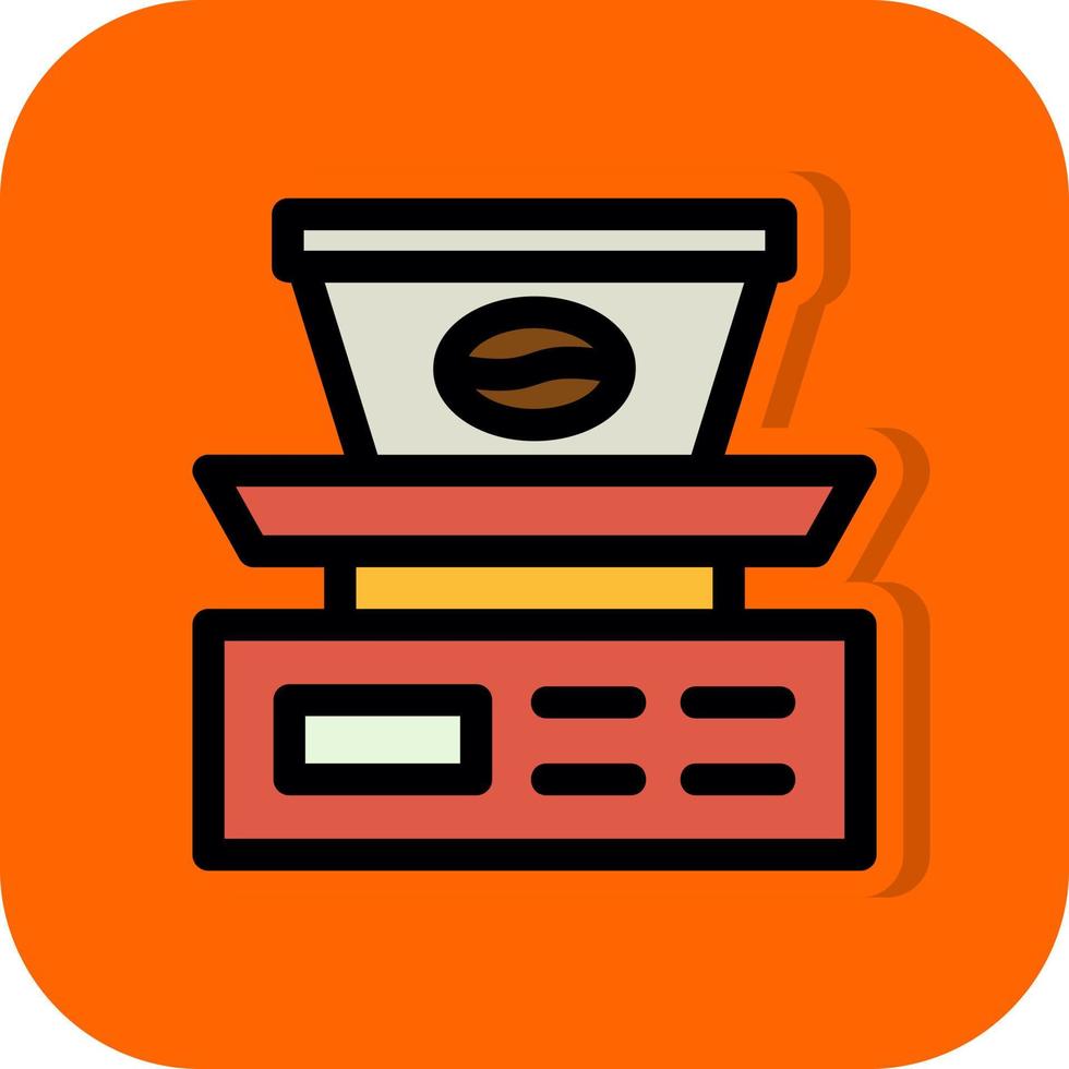 Coffee Scale Vector Icon Design