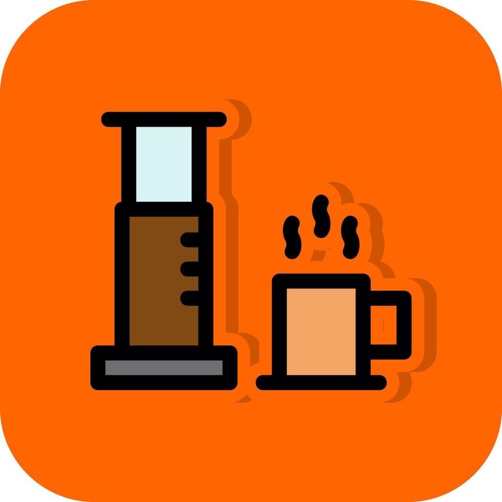 Aeropress Vector Icon Design