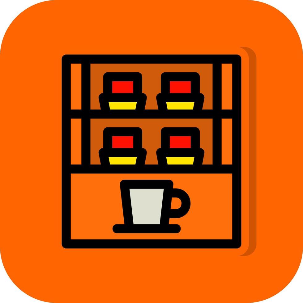 Cafe Showcase Vector Icon Design