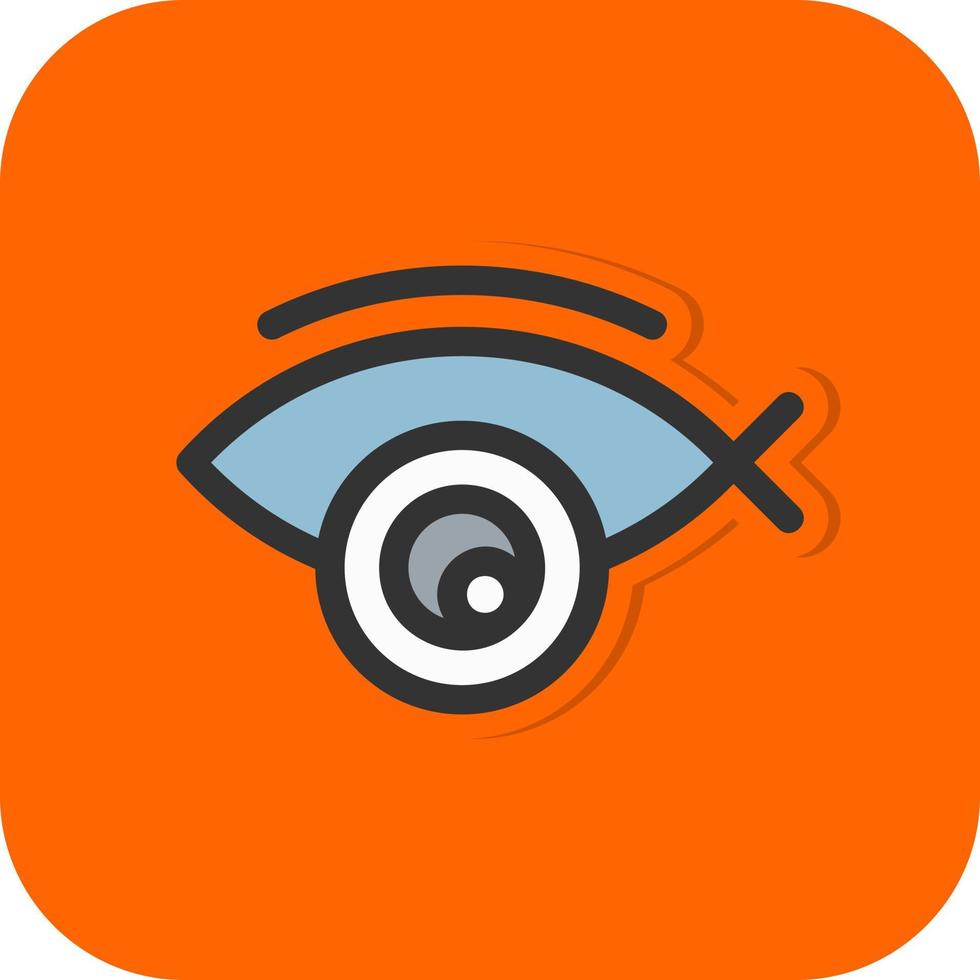 Fisheye Camera Vector Icon Design