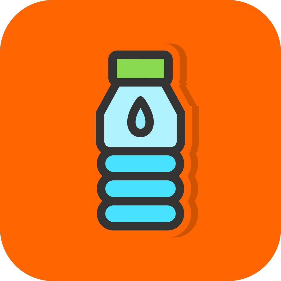 Water Flask Vector Icon Design