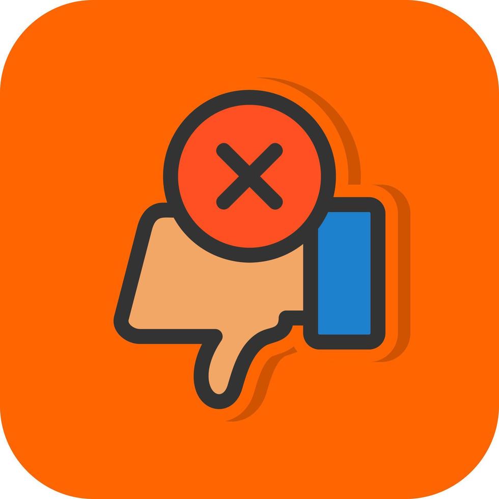 Dislike Vector Icon Design