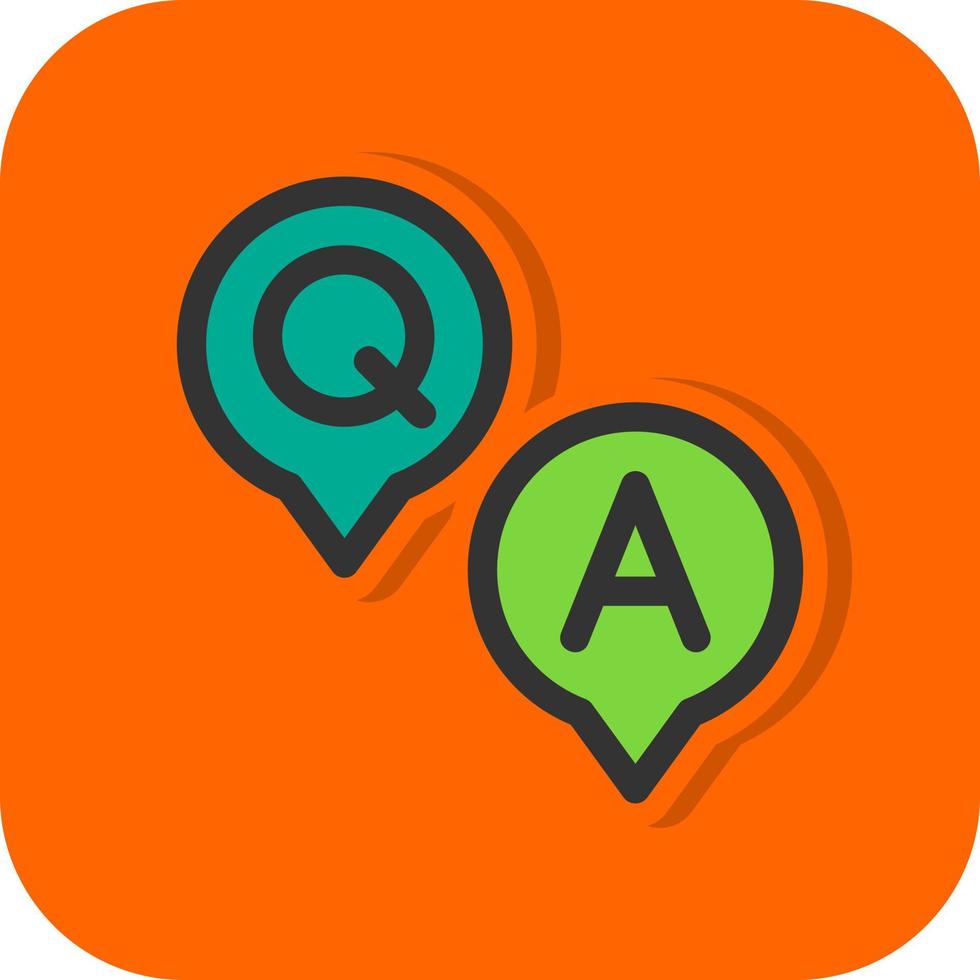 Question and Answer Vector Icon Design