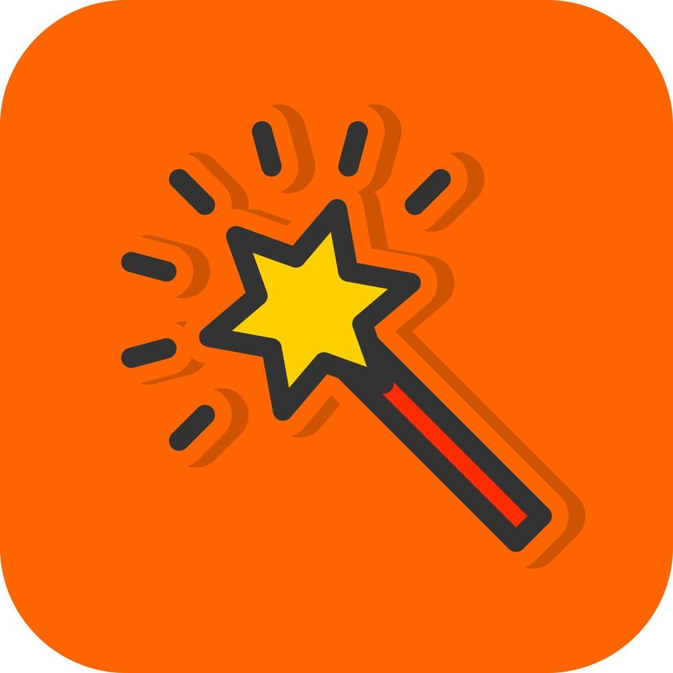 Magic Stick Vector Icon Design