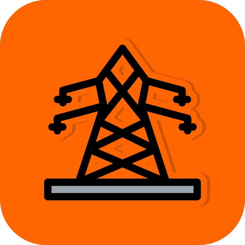 Electric Tower Vector Icon Design