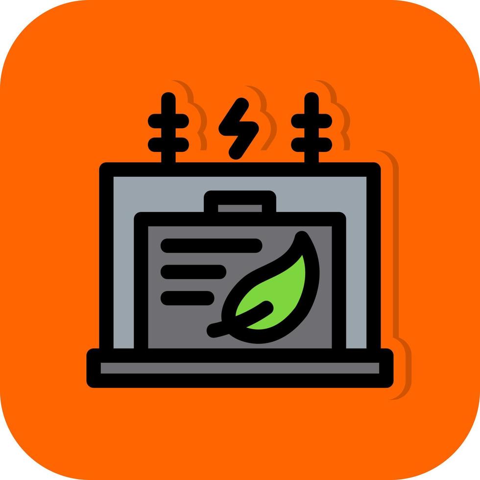 Eco Transformer Vector Icon Design