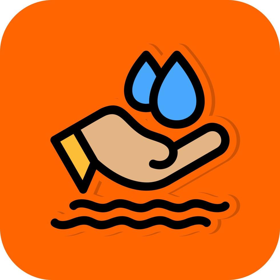 Save Water Vector Icon Design