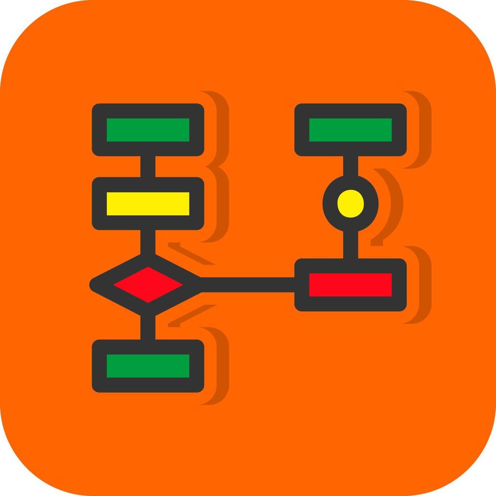 Flowchart Vector Icon Design