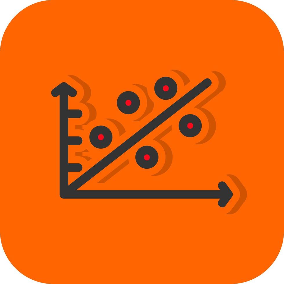 Scatter Plot Vector Icon Design