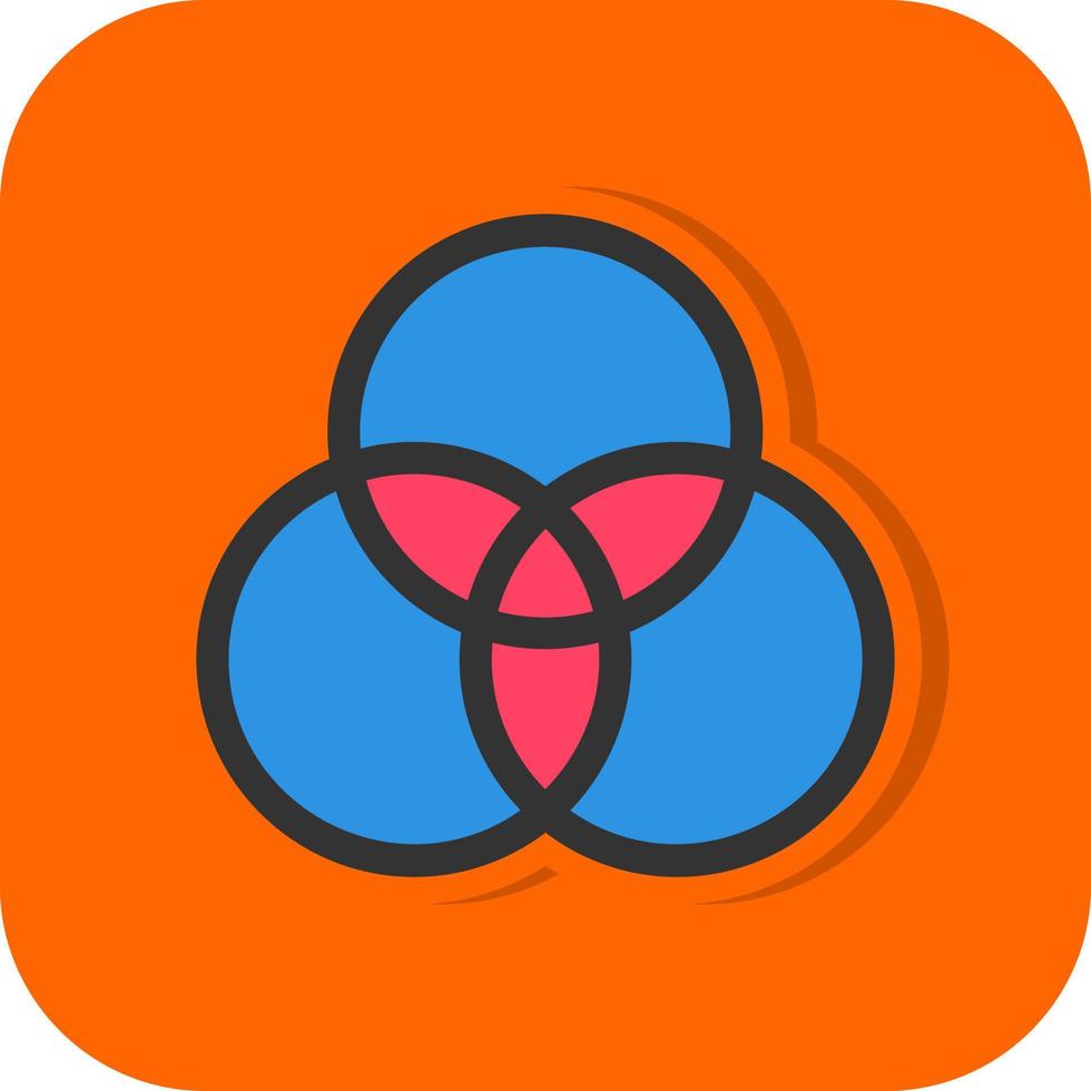 Venn Diagram Vector Icon Design